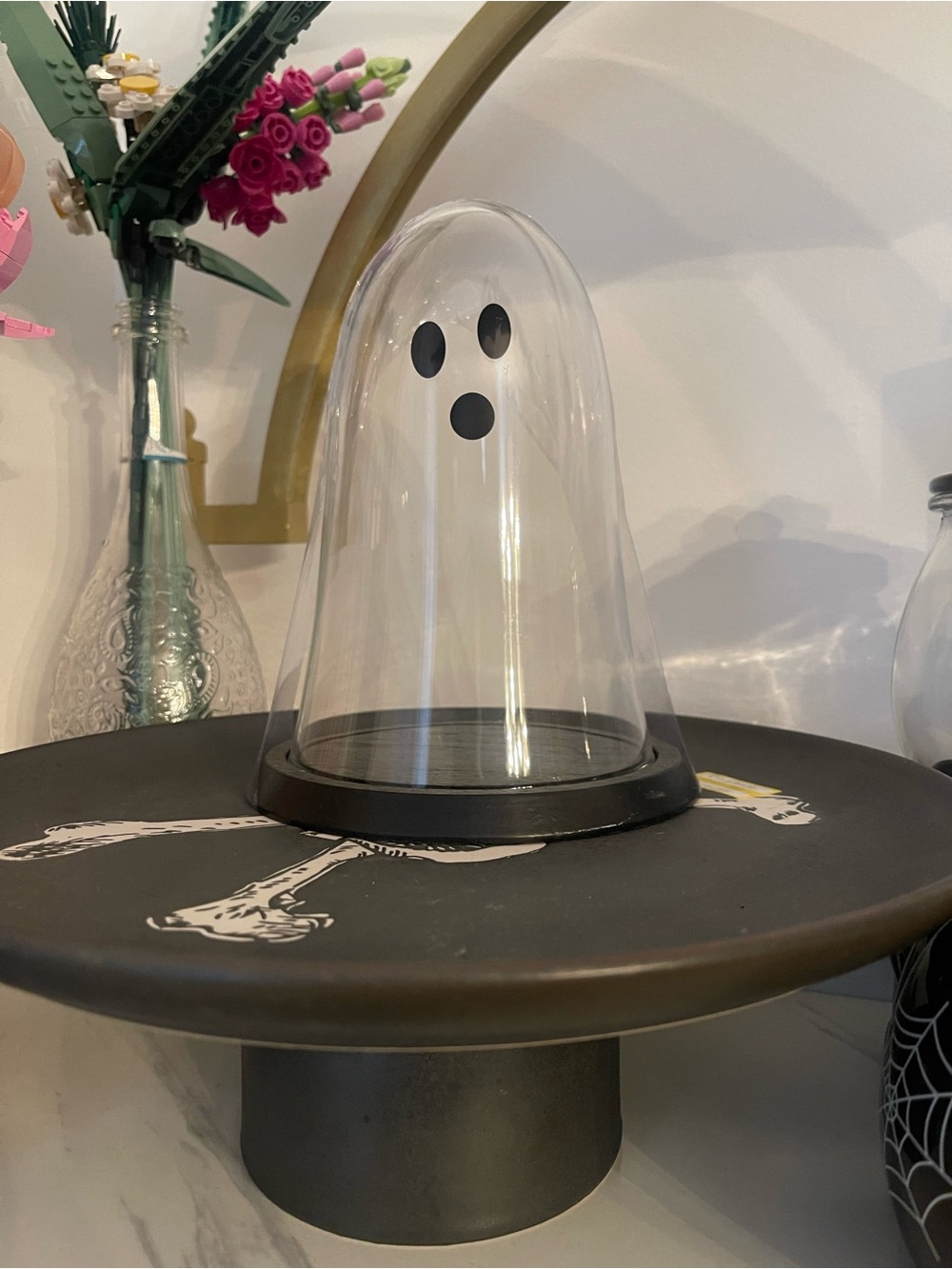 Target Clear Glass Ghost Dome with Black Base